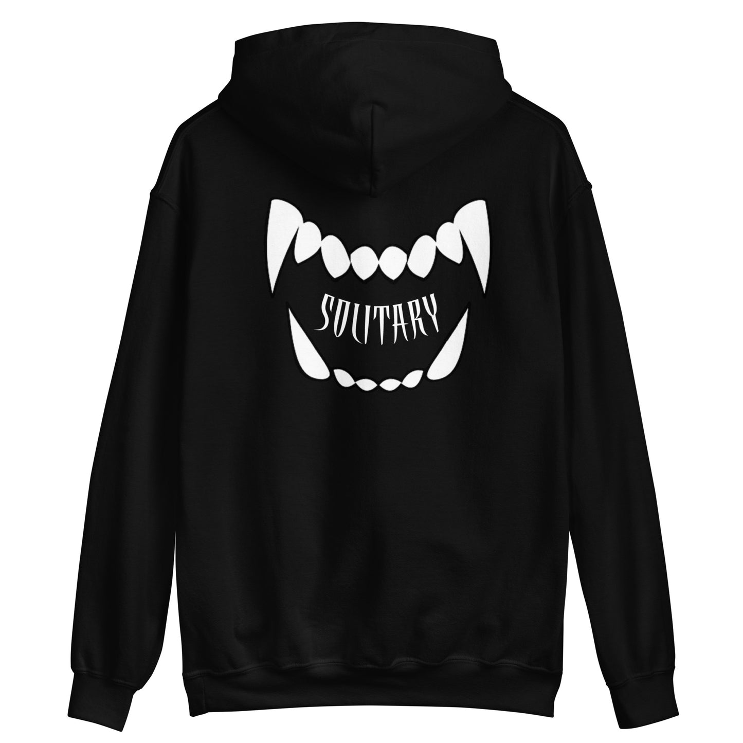 Fangs Embroidered Solitary Hoodie