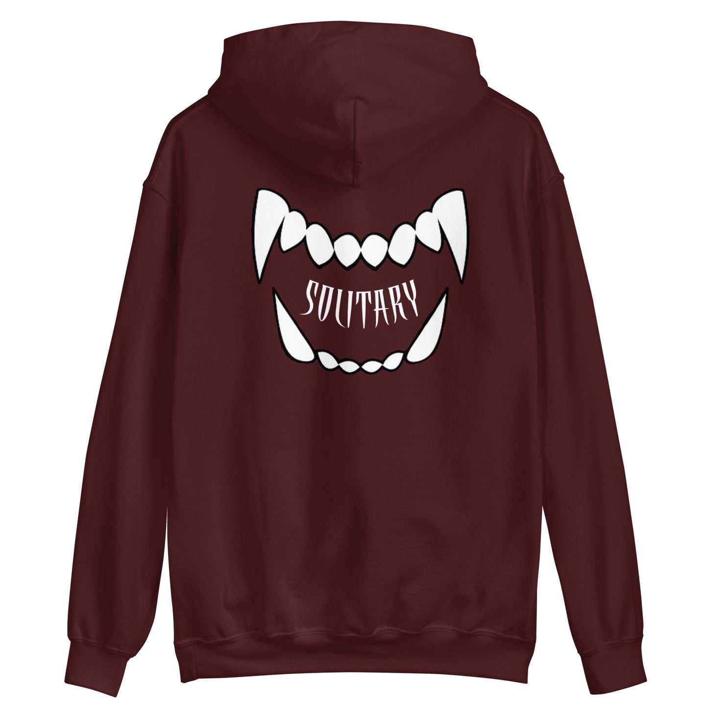 Fangs Embroidered Solitary Hoodie