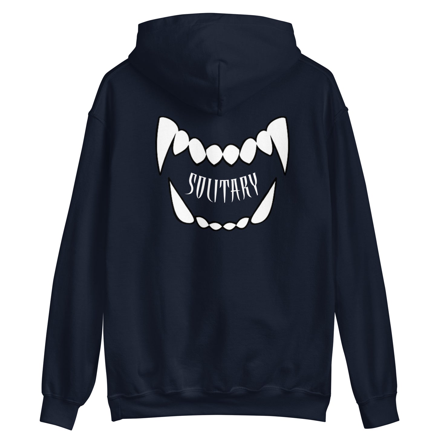 Fangs Embroidered Solitary Hoodie